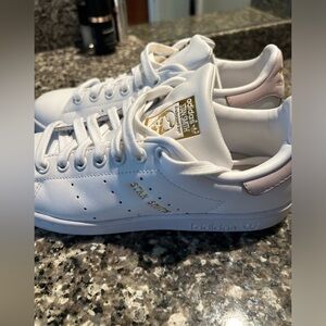 White tennis shoes ,worn once for a few hours only..Almost brand new